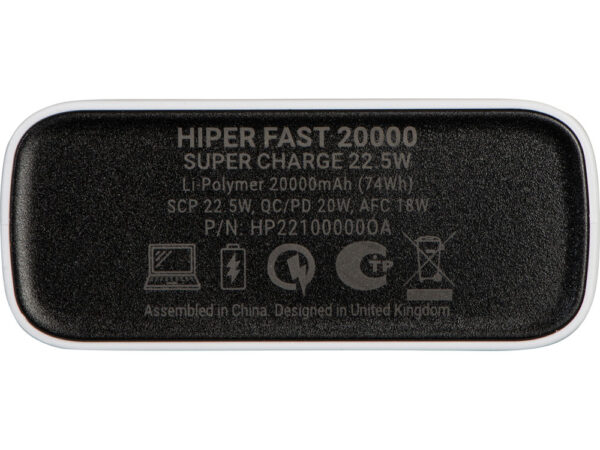 Портативный внешний аккумулятор «FAST», 20000 mAh 6