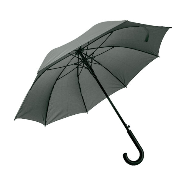 Зонт-трость ANTI WIND, полуавтомат, пластиковая ручка, темно-серый; D=103 см 1
