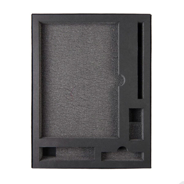 Коробка "Tower", сливбокс, размер 20*29*4.5 см, картон черный,300 гр. ложемент изолон 1