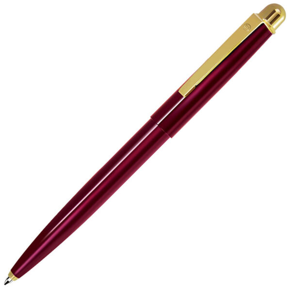 DELTA NEW, ручка шариковая, красный/золотистый, металл 1