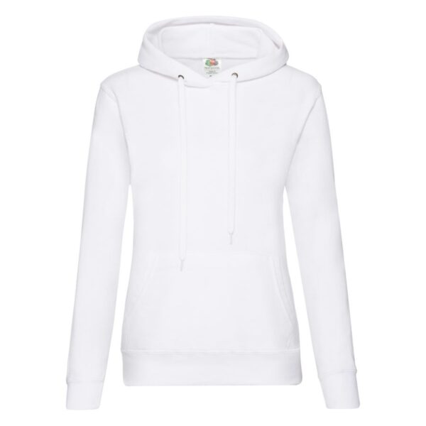 Толстовка "Lady Hooded Sweat ", белый_XL, 75% х/б, 25% п/э, 280 г/м2 1