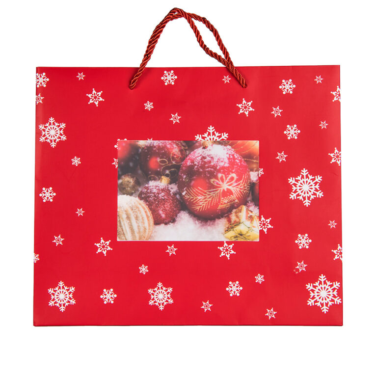 Пакет большой RED WONDER, 43*32*11 см, красный 33