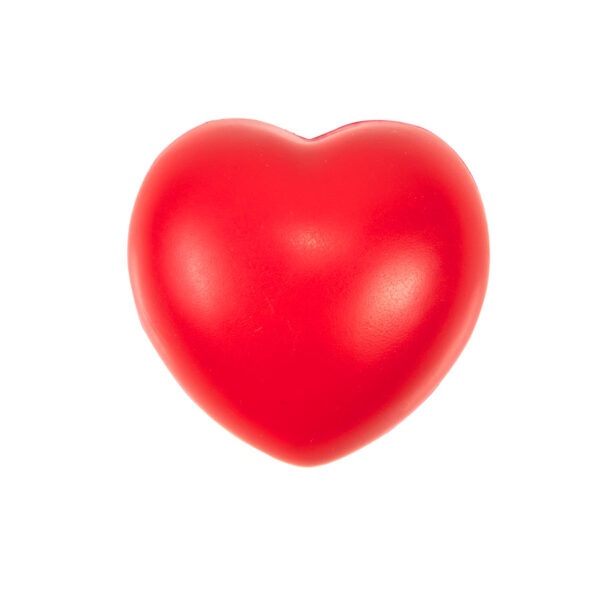 Антистресс "Сердце"; красный; 7,6х7х5,4 см; вспененный каучук; 1