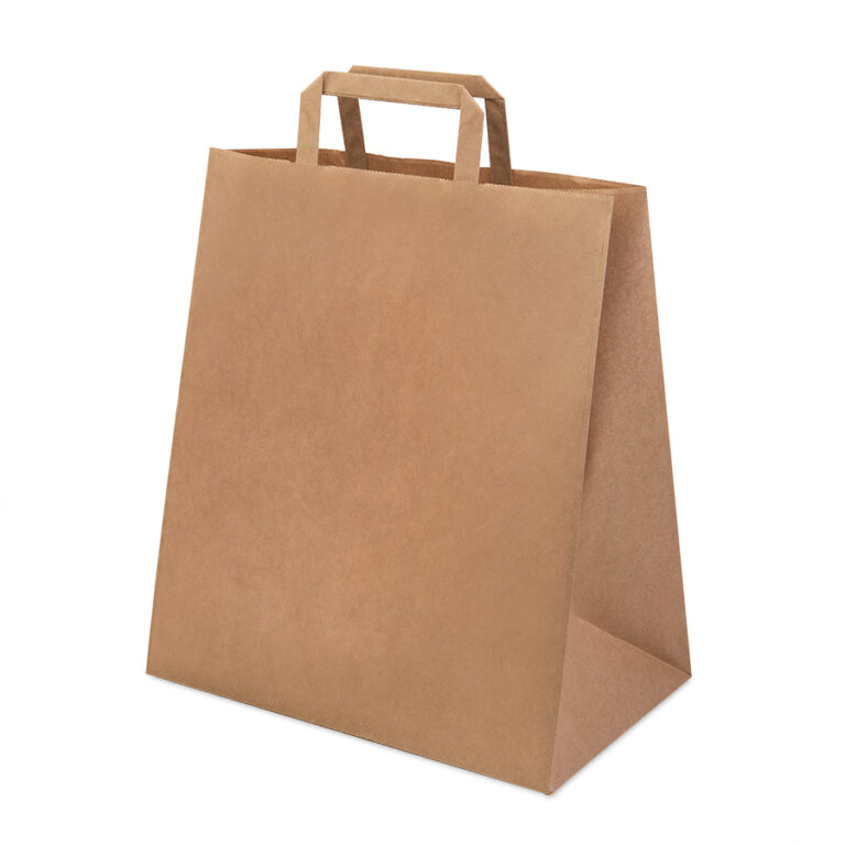 Пакет бумажный QUADRATA L, крафт, плотность 80 г/м2, 37 х 32 х 20 cм 33