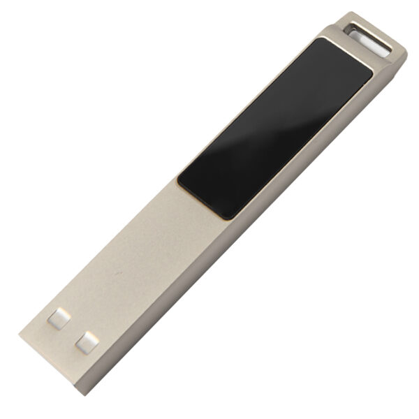 USB flash-карта LED с белой подсветкой (8Гб), серебристая, 6,6х1,2х0,45 см, металл 1