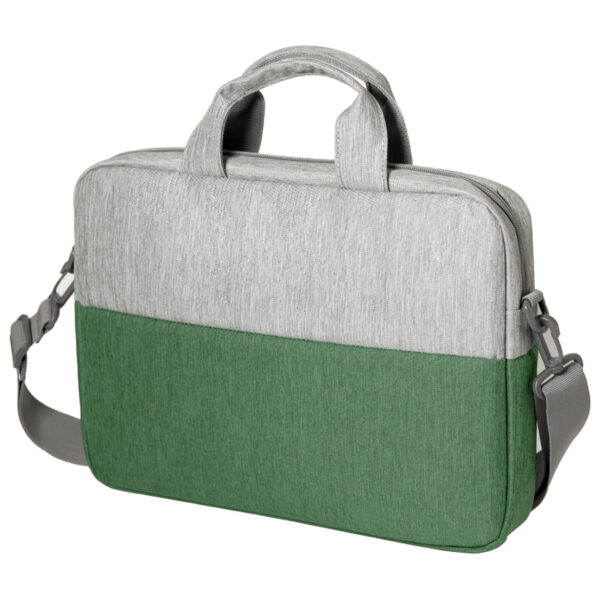 Конференц-сумка BEAM NOTE, серый/зеленый, 39х30х6.5 см, ткань верха:100% полиамид, под-д:100%полиэст 1