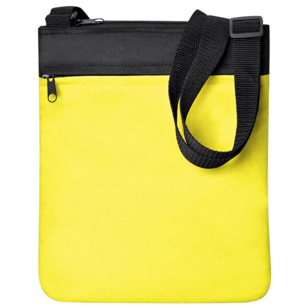Промо сумка на плечо "Simple"; желтый; 23х28 см; полиэстер; шелкография 1