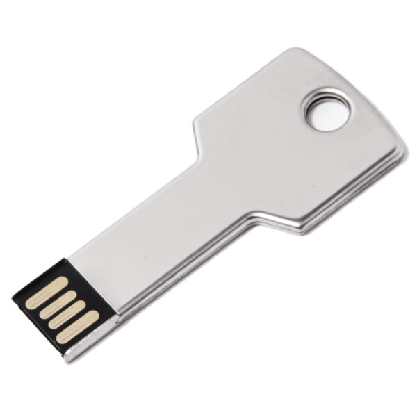 USB flash-карта KEY (16Гб), серебристая, 5,7х2,4х0,3 см, металл 1