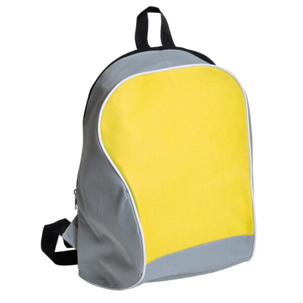Промо-рюкзак "Fun"; серый с желтым; 30х38х14 см; полиэстер; шелкография 1