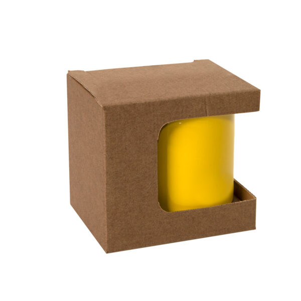 Коробка для кружек 25903, 27701, 27601, размер 11,8х9,0х10,8 см, микрогофрокартон, коричневый 1