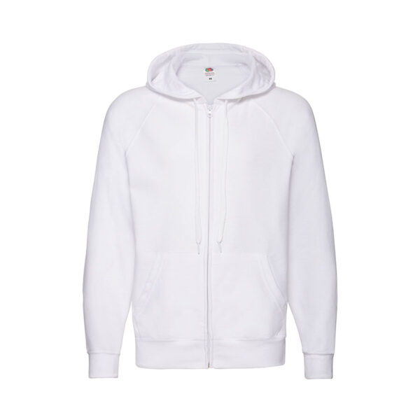 Толстовка без начеса "Lightweight Hooded Sweat", белый, S, 80% х/б 20% полиэстер, 240 г/м2 1