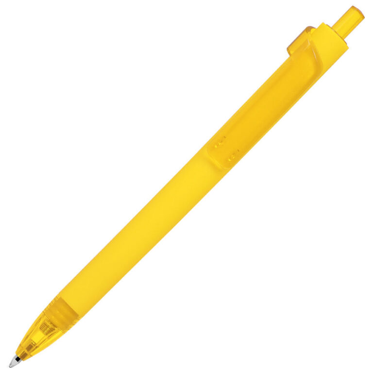 FORTE SOFT, ручка шариковая, желтый, пластик, покрытие soft 27