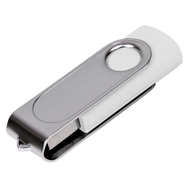 USB flash-карта "Dropex" (8Гб), белый, 5,5х2х1см,пластик, металл 1