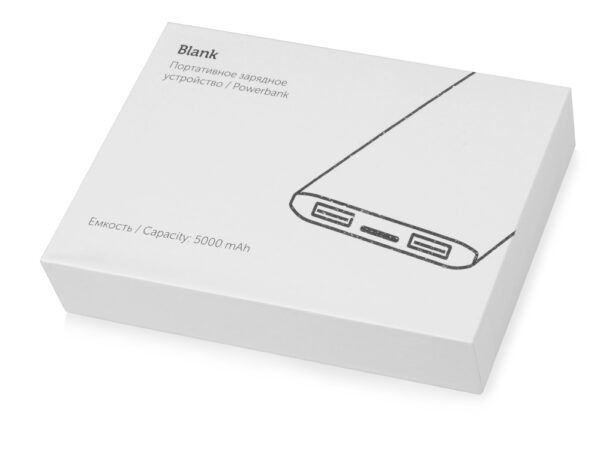 Внешний аккумулятор «Blank» с USB Type-C, 5000 mAh 10