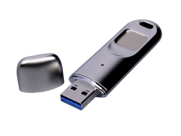 USB 3.0-флешка на 64 Гб со сканером отпечатков пальцев в подарочной упаковке 2