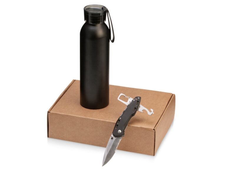 Подарочный набор с бутылкой для воды и ножом «Tourist» 7