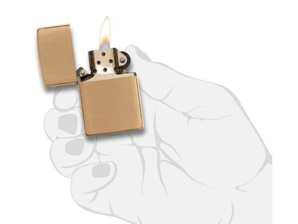 Зажигалка ZIPPO с покрытием Brushed Brass 3