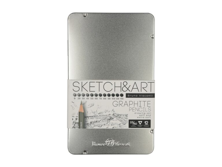 Набор из 12 чернографитовых карандашей «Sketch & Art» В - 14В 23