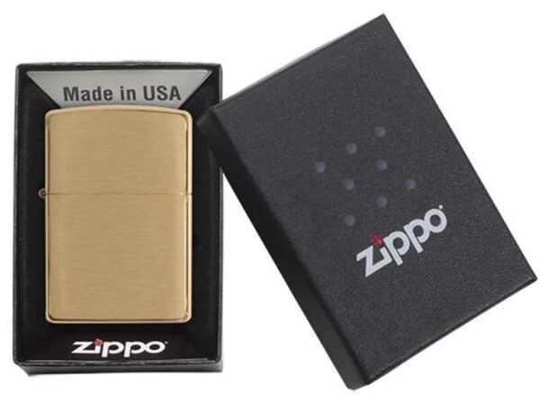 Зажигалка ZIPPO с покрытием Brushed Brass 4