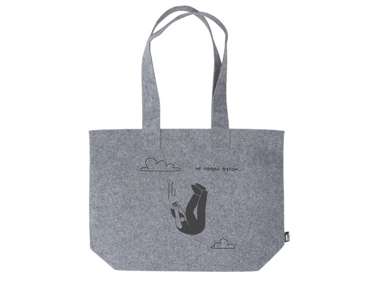 Сумка-шоппер «Stratum» фетровая с термотрансфером 1