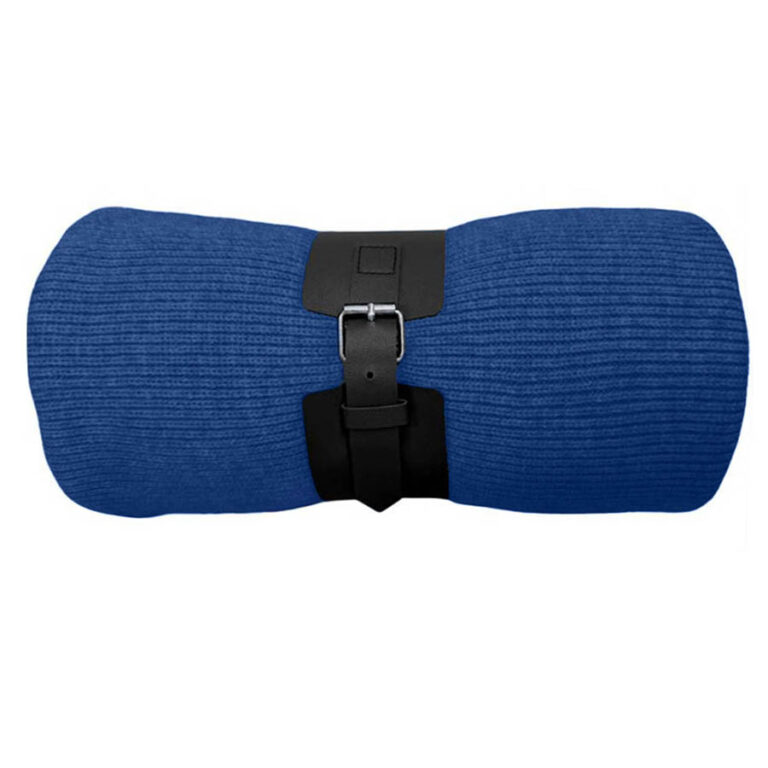 Плед "Belt"; синий; 130 х 180 см; 100% акрил, с поясом 11