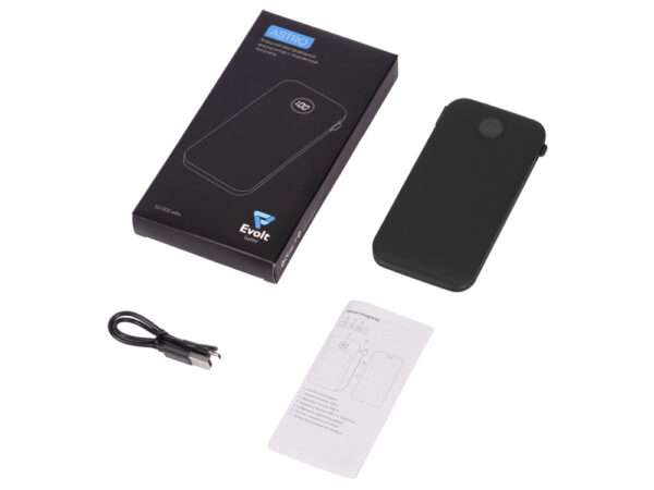 Внешний беспроводной аккумулятор с подсветкой лого «Astro», soft-touch, 10000 mAh 10