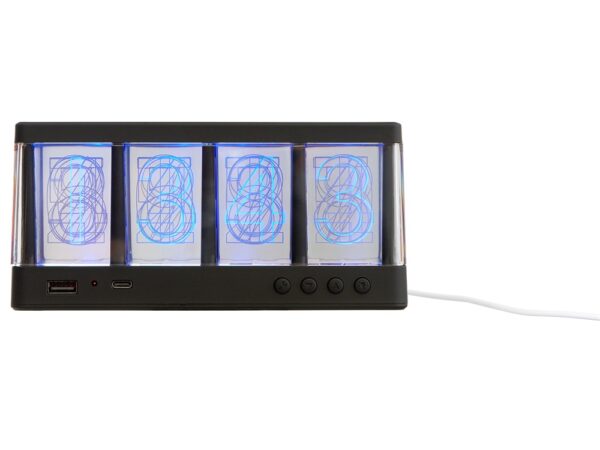 Часы с LED-подсветкой и беспроводной зарядкой «Cyber», 10 Вт 3