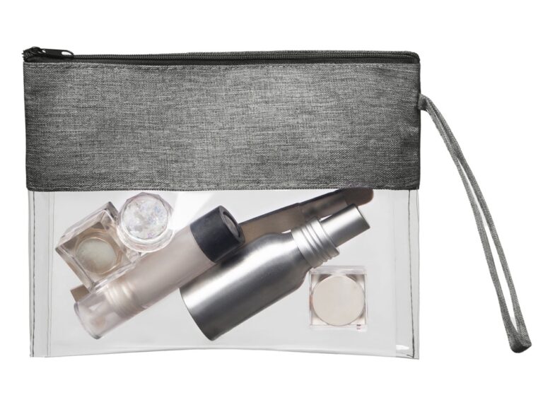 Прозрачная косметичка «Leony» из ПВХ и ткани 401