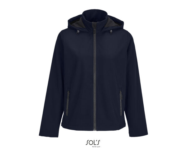 ЖЕНСКАЯ КУРТКА С КАПЮШОНОМ SOFTSHELL Тёмно-синий 3XL 1