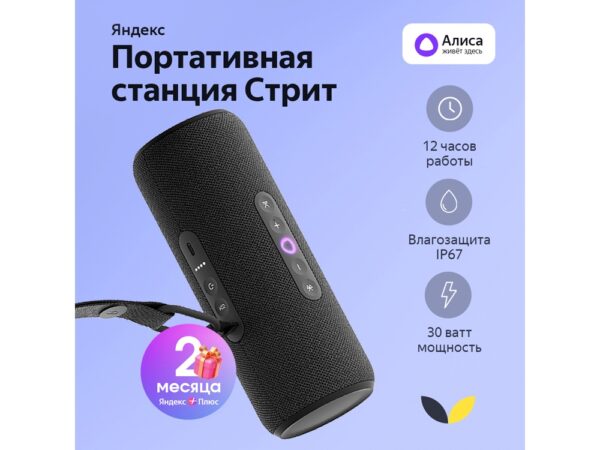 Умная колонка ЯНДЕКС Станция Стрит с Алисой 1
