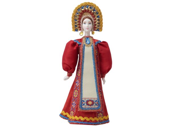 Подарочный набор: кукла фарфоровая, крем-мёд с лаймом и имбирем 9