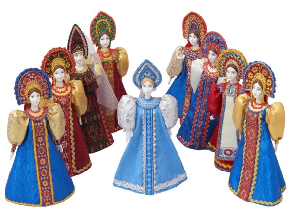 Подарочный набор: кукла фарфоровая, крем-мёд с лаймом и имбирем 6
