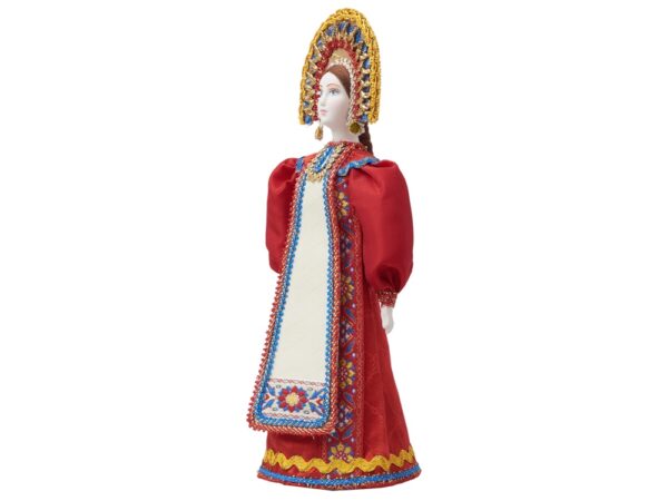 Подарочный набор: кукла фарфоровая, мёд с миксом из орехов 10