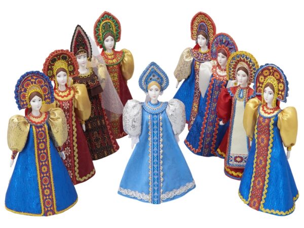 Подарочный набор: кукла фарфоровая, мёд с миксом из орехов 6