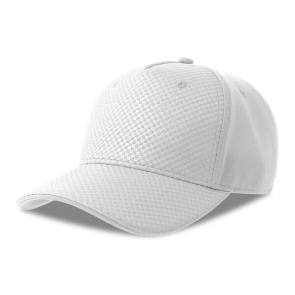 Бейсболка GEAR-S, 5 клиньев, заст. на липучке, белый,100% п-й п-э/95% п-й п-э, 5% э-н, 300 г/м2 1