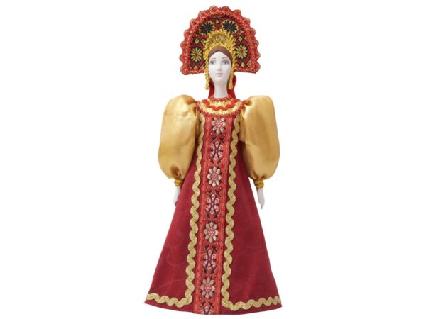 Подарочный набор: кукла фарфоровая, мёд с миксом из орехов 15