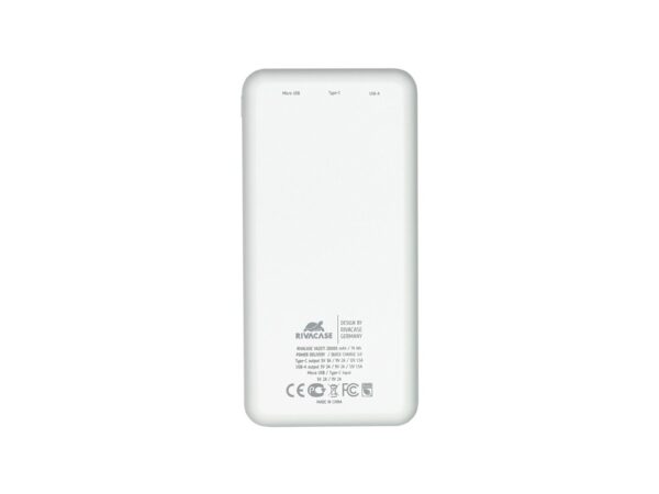 Внешний аккумулятор с быстрой зарядкой  VA2571, 20000 mAh 3