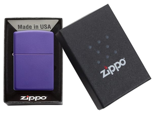 Зажигалка ZIPPO Classic с покрытием Purple Matte 7