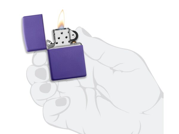 Зажигалка ZIPPO Classic с покрытием Purple Matte 5