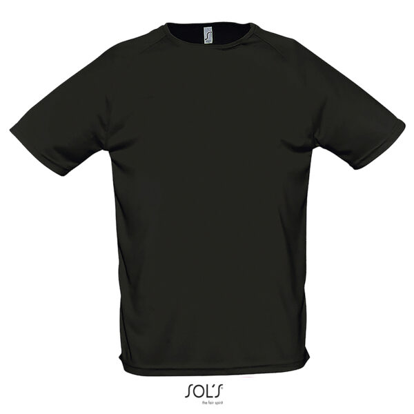 Футболка SPORTY, мужская, полиэстер 140. (Чёрный, XS) 1