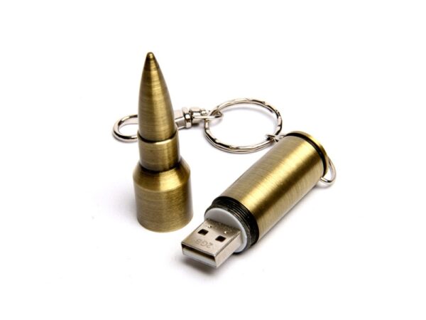 USB 2.0- флешка на 64 Гб в виде патрона от АК-47 2