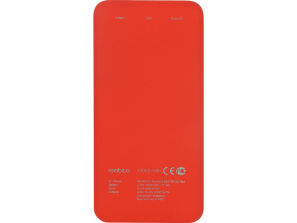 Внешний аккумулятор «NEO PB100», soft touch, 10000 mAh 4