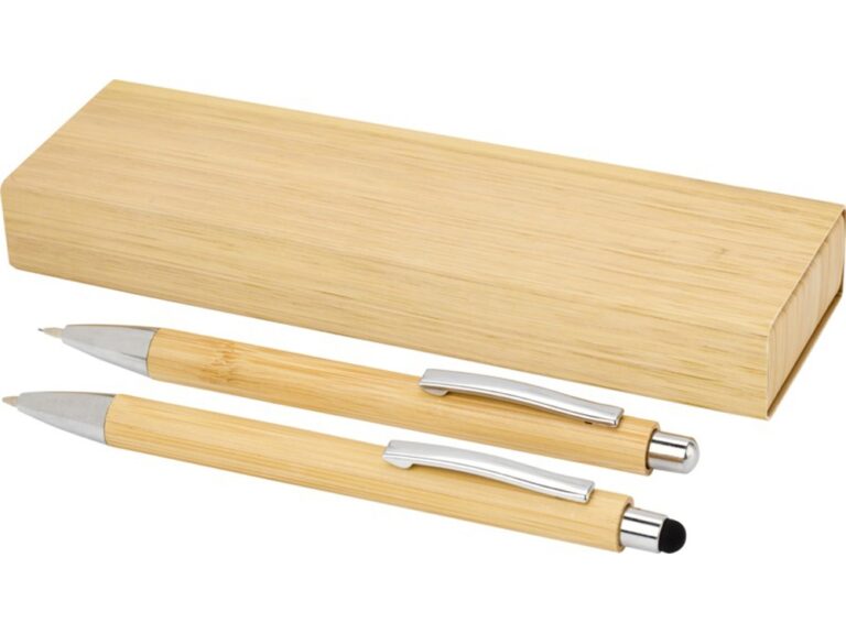 Подарочный набор «Oblys» с шариковой ручкой и механическим карандашом из бамбука 1359