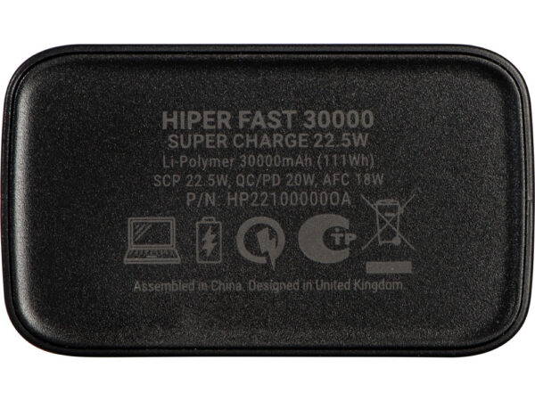 Портативный внешний аккумулятор «FAST», 30000 mAh 6