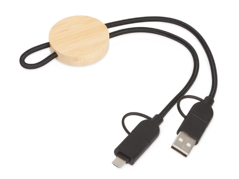 Универсальный зарядный кабель из переработанных ПЭТ и ТПЕ «Acalypha», быстрая зарядка 25 Вт 7