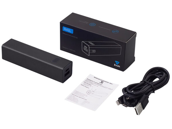 Внешний аккумулятор «Rail» c дисплеем, 5000 mAh 8