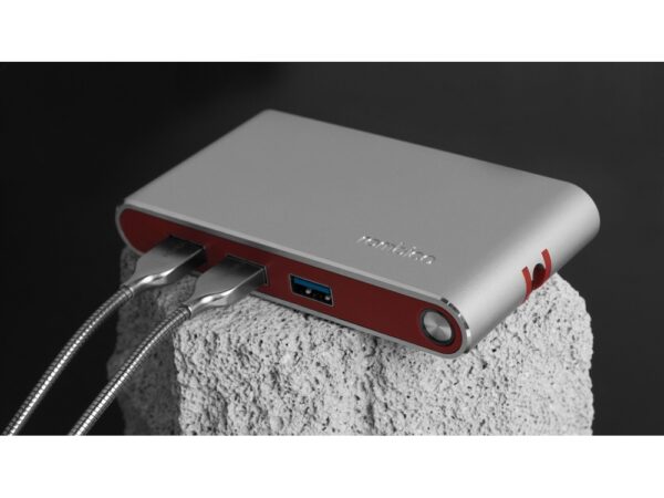 Хаб 8-в-1 Type-C «Hermes», USB 3.0 x 3, Type-C PD, HDMI, LAN, картридер 6