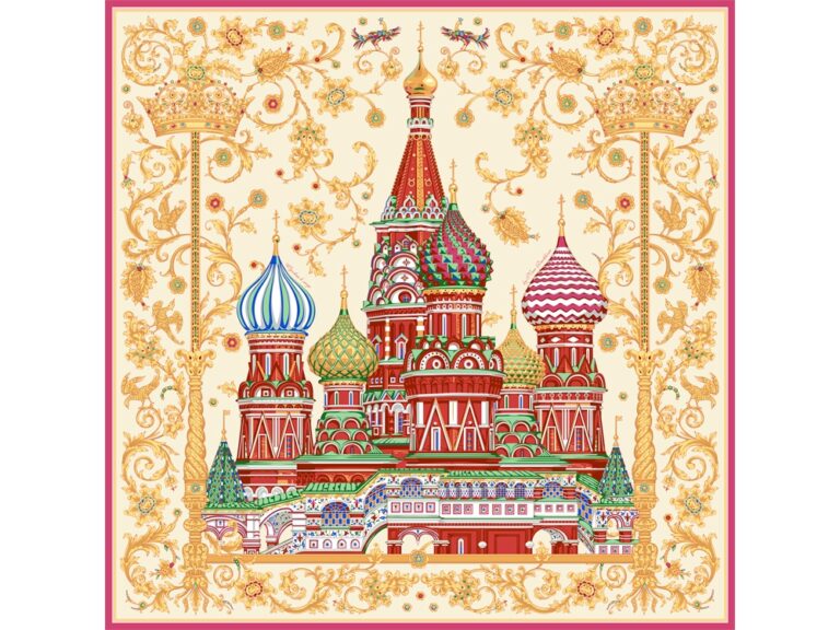 Платок «Собор Василия Блаженного» 25