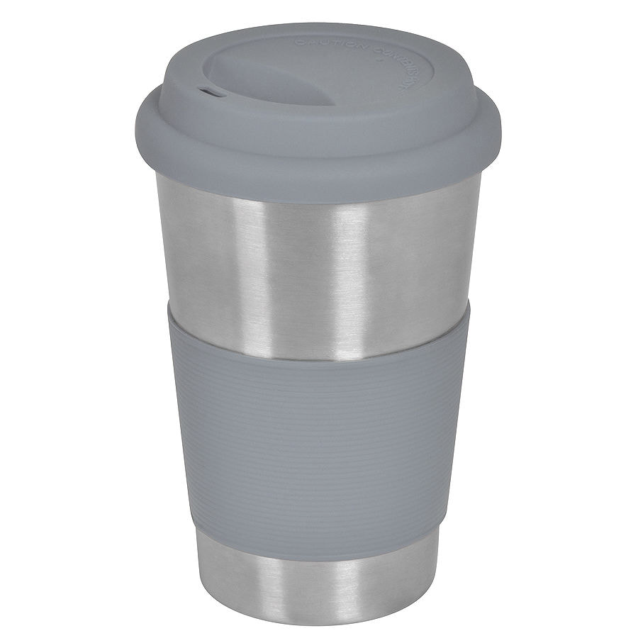 495cf679-5380-11e3-9a91-18a9053c0de9 Термокружка "Утро"; 350 мл; серый, металл/силикон; лазерная гравировка 1