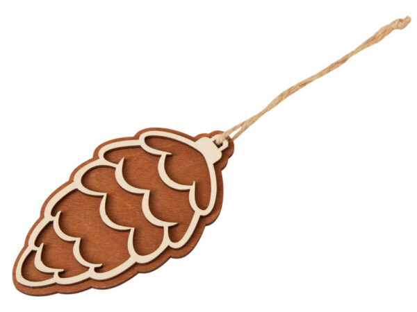 Деревянная подвеска на елку «Cedar» 1